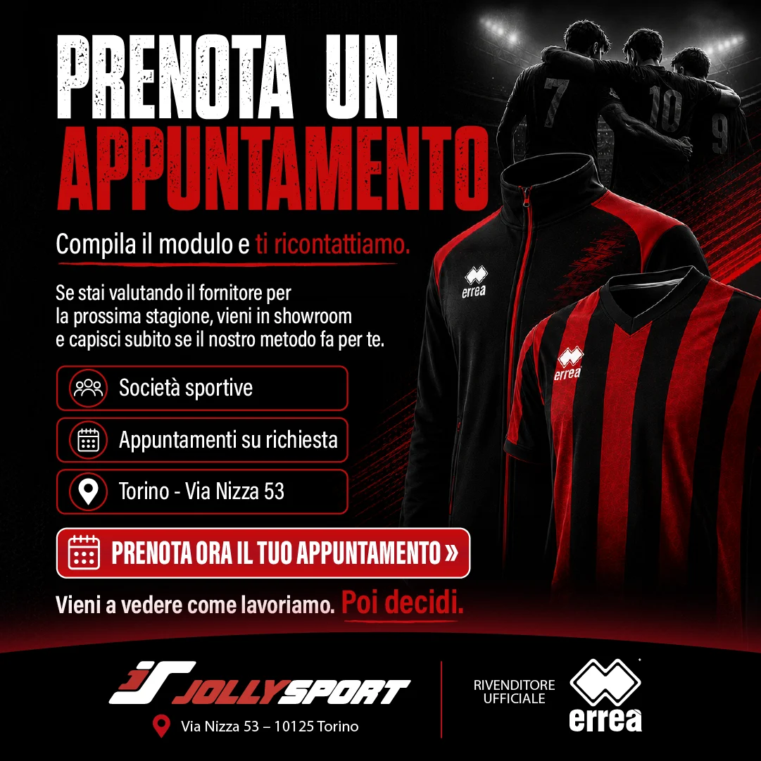 Prenota un appuntamento Teamwear da Jolly Sport