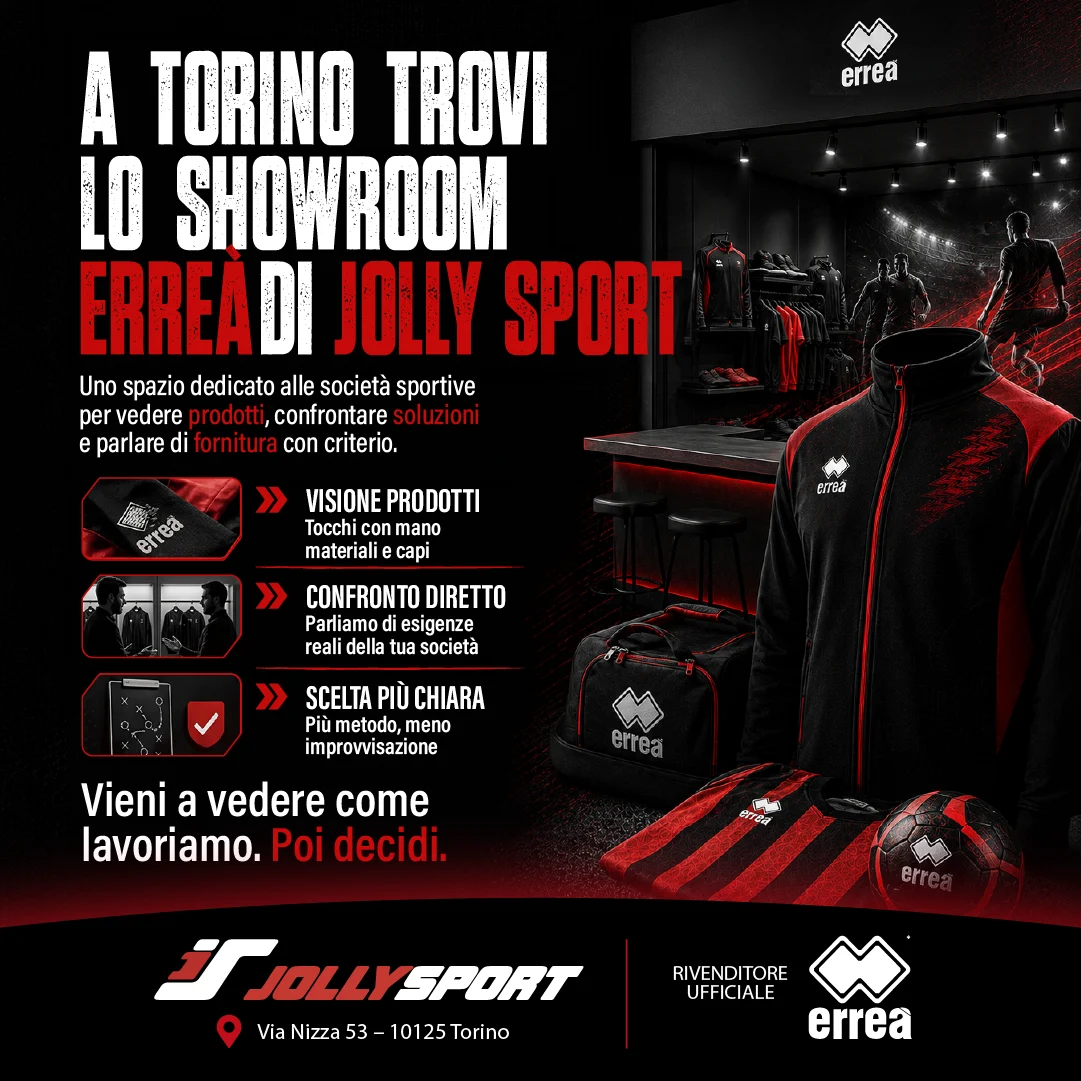 Showroom Erreà di Jolly Sport a Torino